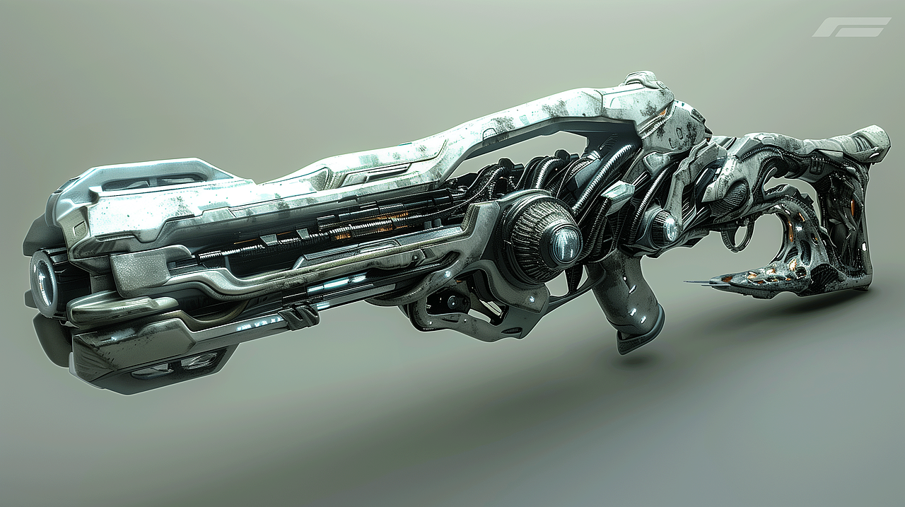 3D科幻武器概念-有机风