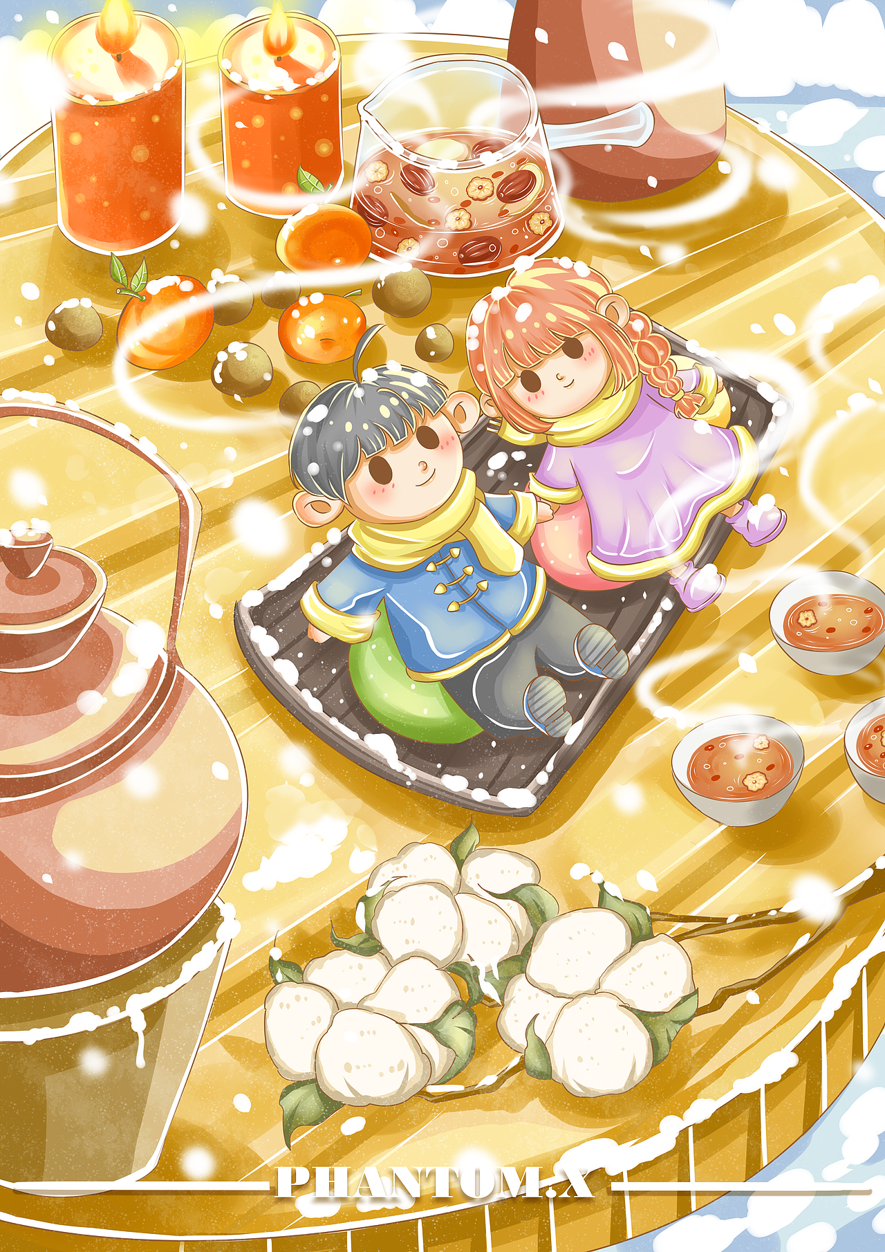 围炉煮茶（图ZMzQ0MjgxNzQ4） - 创作习作 - 站酷设计师甜口豆腐脑原创素材 - 站酷ZCOOL