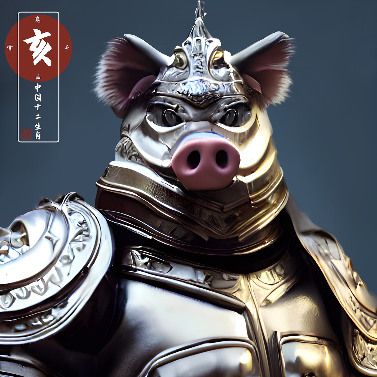 《创意十二生肖——盔甲奇兵》ai绘画伟大的辅助工具!