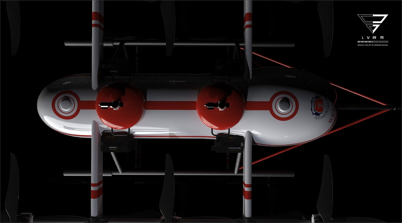 Rescue | 六旋翼消防无人机（图ZMzAwNTc3MjYw） - 其他工业/产品 - 站酷设计师LV阿布原创素材 - 站酷ZCOOL