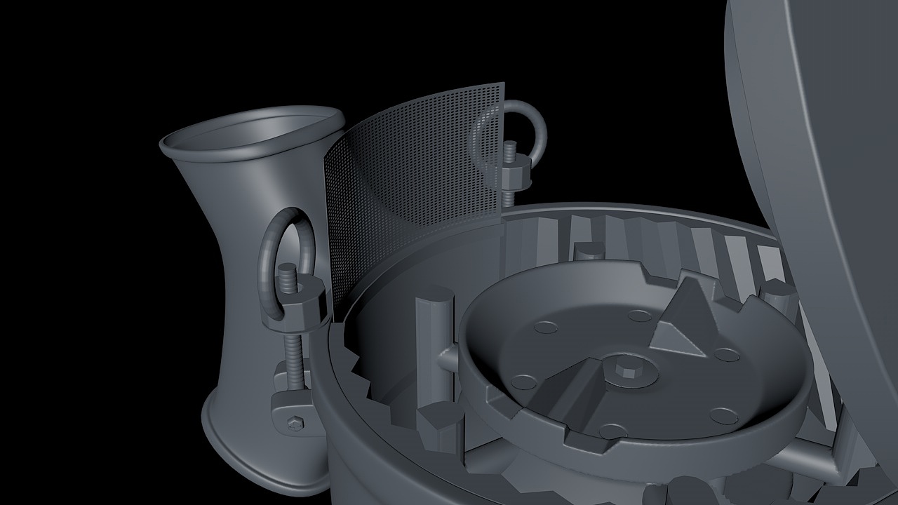 某机械设备的3D建模-白模