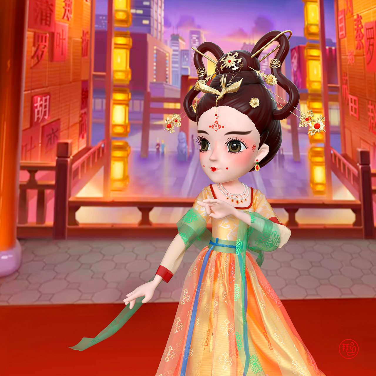 汉梦录系列古风卡通IP形象——梦回千年