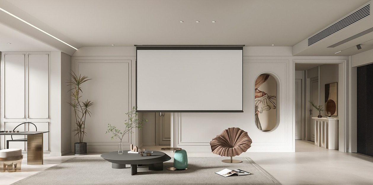 现代法式客餐厅效果图设计（图ZMzA3NDE4MDgw） - 家装设计 - 站酷设计师王彤ing原创素材 - 站酷ZCOOL