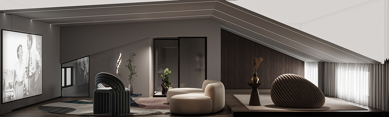 新中式风格别墅案例（图ZMzY2NTU0OTI0） - 家装设计 - 站酷设计师白龙马效果图杨芸原创素材 - 站酷ZCOOL