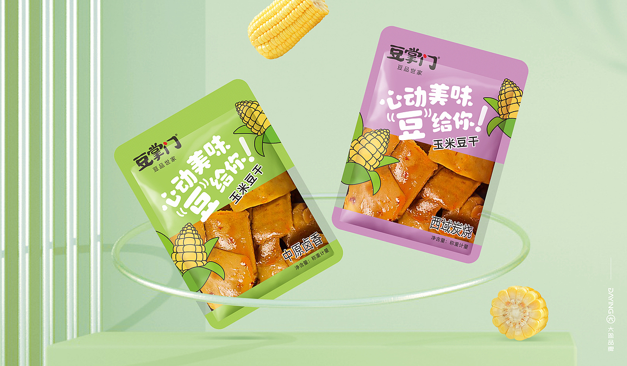 豆掌门休闲豆干包装设计
