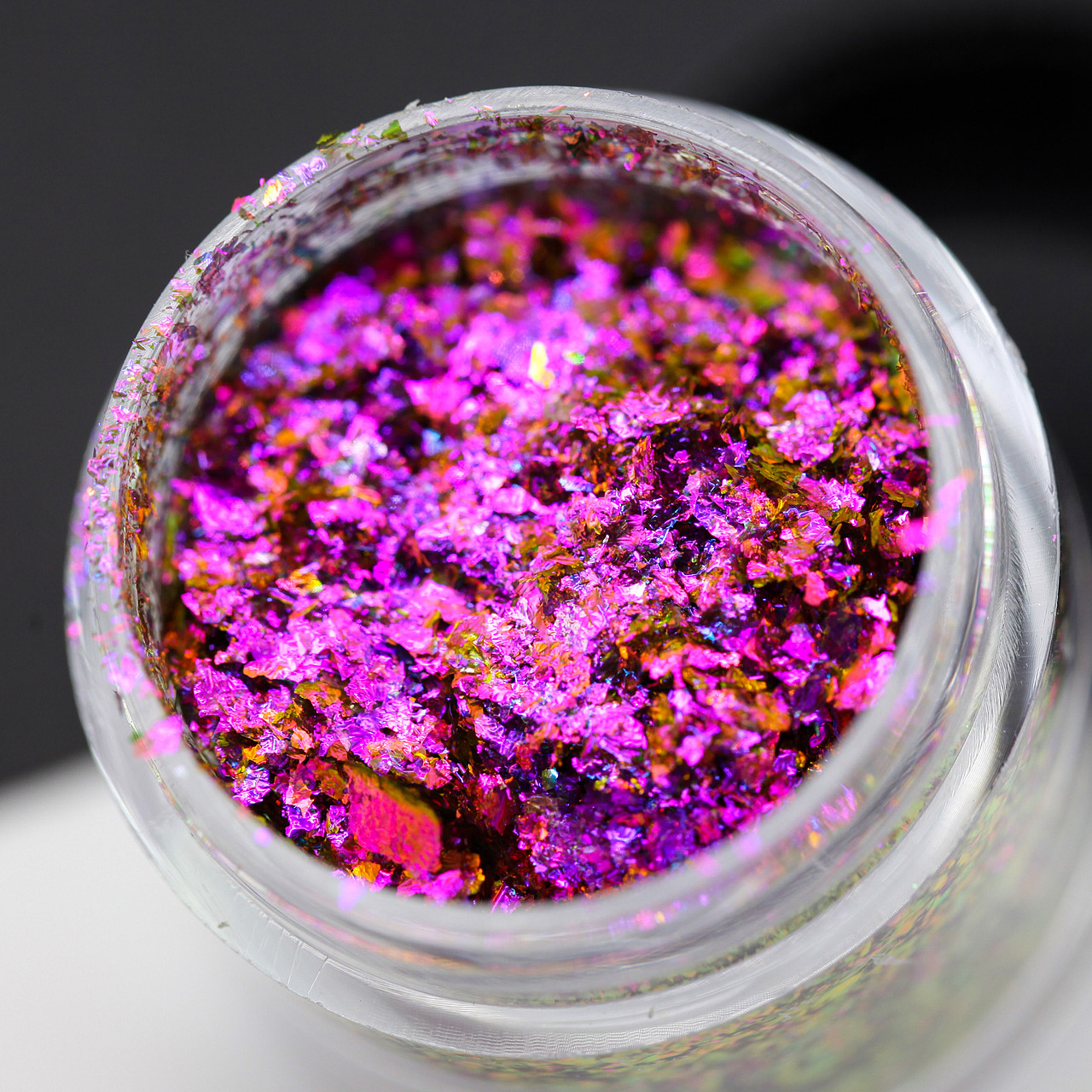 变色龙粉末有色粗片彩妆拍摄