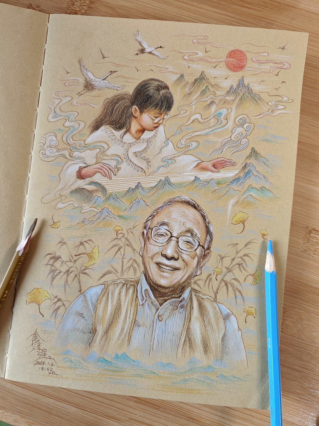 为朱令画的9幅纪念图（图ZMzYwNzExMzcy） - 绘本 - 站酷设计师傅淳强画者之旅原创素材 - 站酷ZCOOL