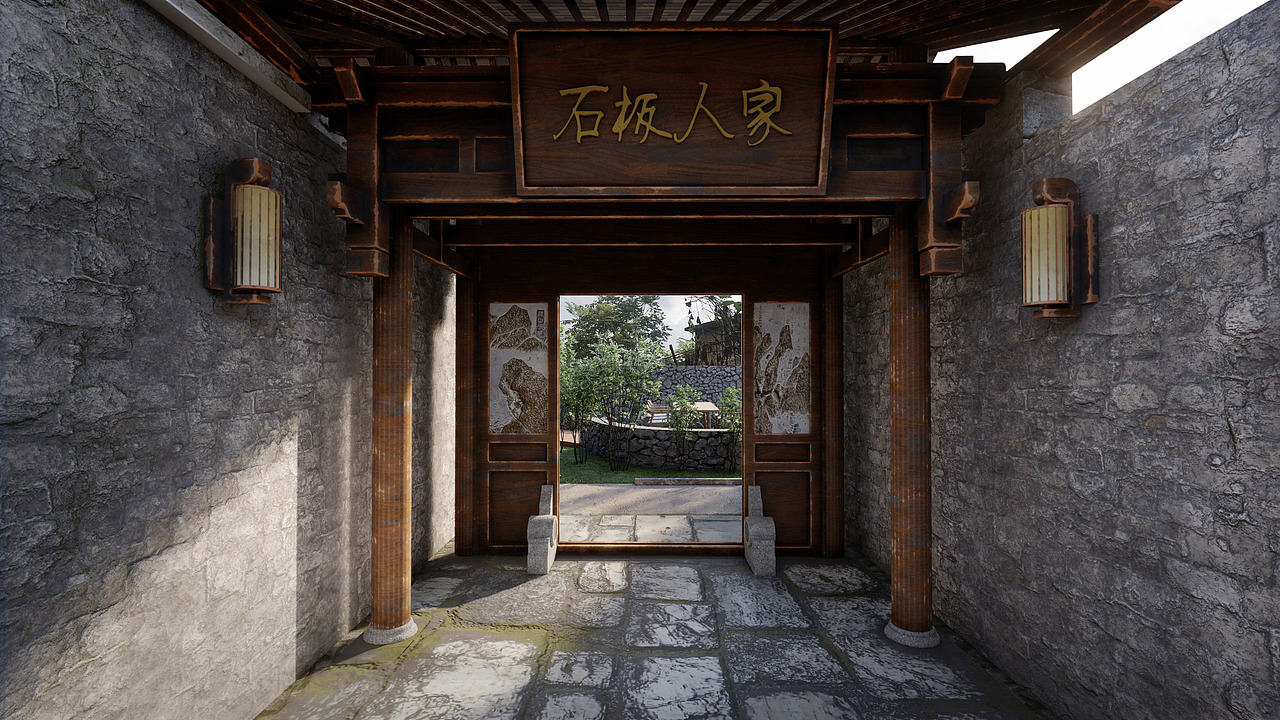 石板人家面馆（图ZMzU2Nzc3OTQ4） - 商业空间设计 - 站酷设计师秋琳原创素材 - 站酷ZCOOL