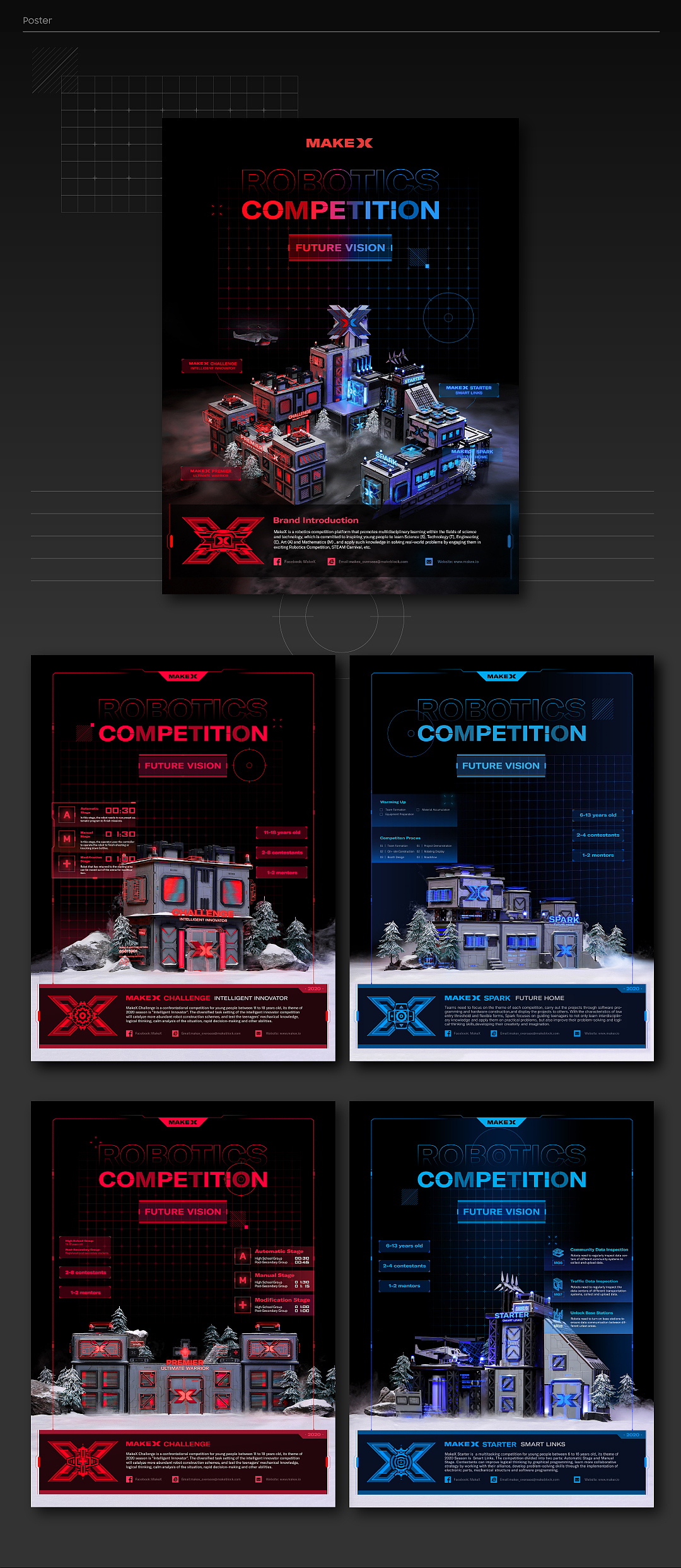 MakeX机器人挑战赛全球总决赛赛事包装（图ZMzA0MjA0NzIw） - 品牌 - 站酷设计师米壳Mico原创素材 - 站酷ZCOOL