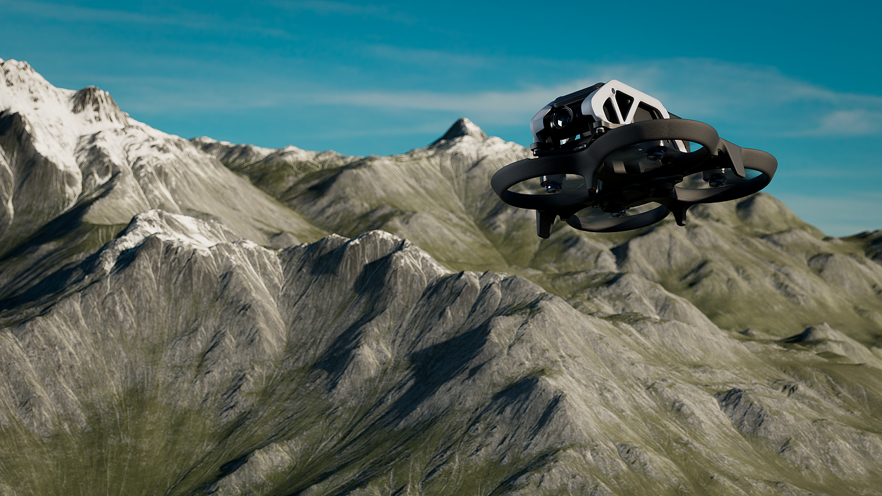 产品渲染——||大疆 dji avata无人机