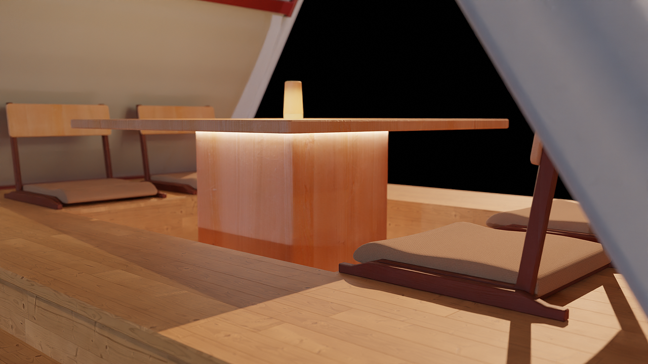 【客单展示】露营酒店餐桌帐篷3D模型