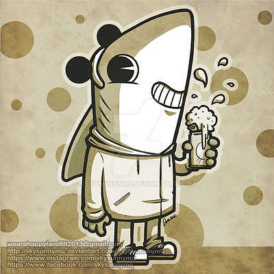 鯊魚Sky（圖ZMzQ3MDkyOTY4） - 繪本 - 站酷設(shè)計師skysunnymq原創(chuàng)素材 - 站酷ZCOOL