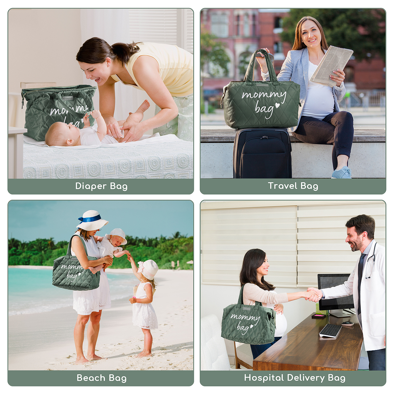 亚马逊产品图片拍摄制作，妈妈包图片制作