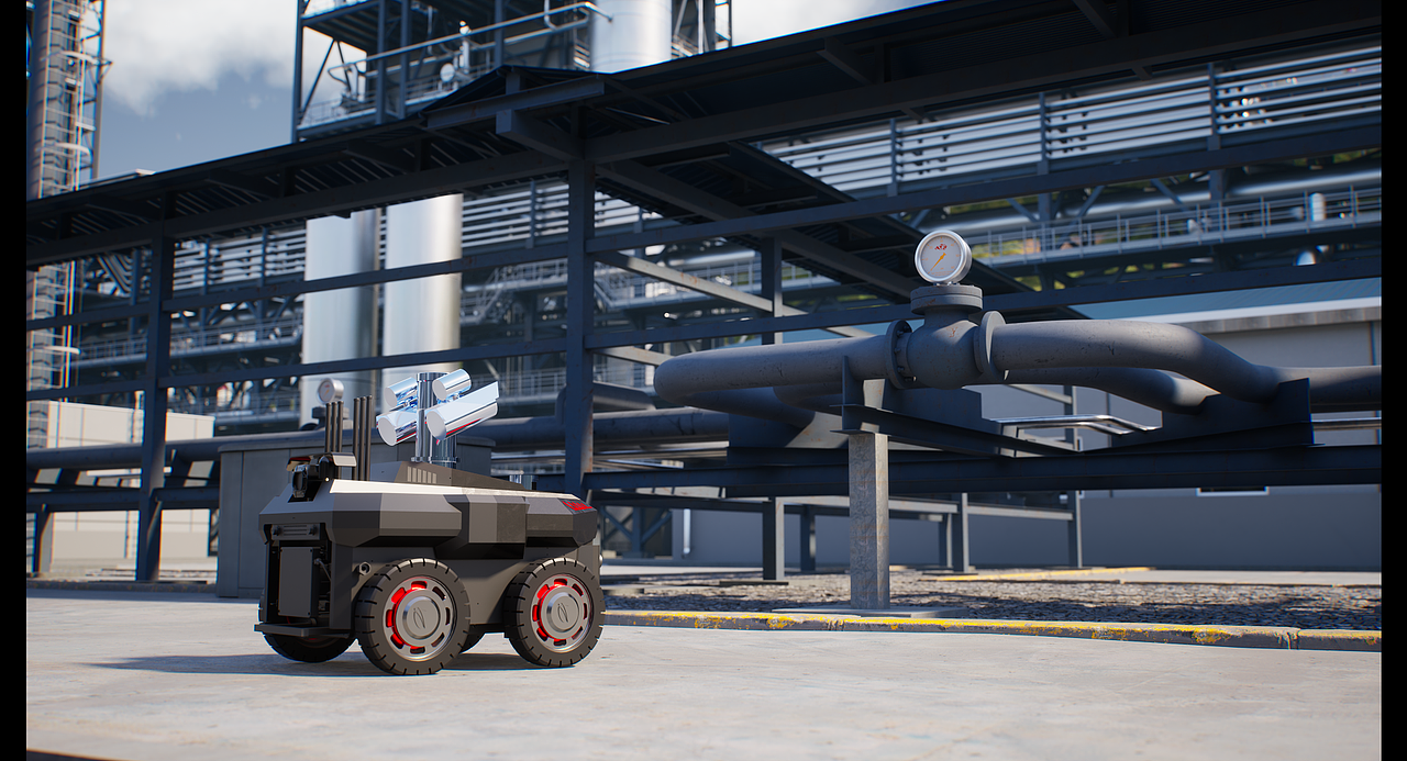 七腾防爆化工轮式巡检机器人高性能版（图ZMzU1OTA3MDUy） - 工业用品/机械 - 站酷设计师七腾设计中心原创素材 - 站酷ZCOOL