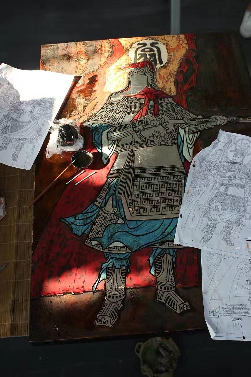 博物馆漆画创作作品合集（图ZMzI1MTg1Mzcy） - 绘画 - 站酷设计师英葵有维设计原创素材 - 站酷ZCOOL