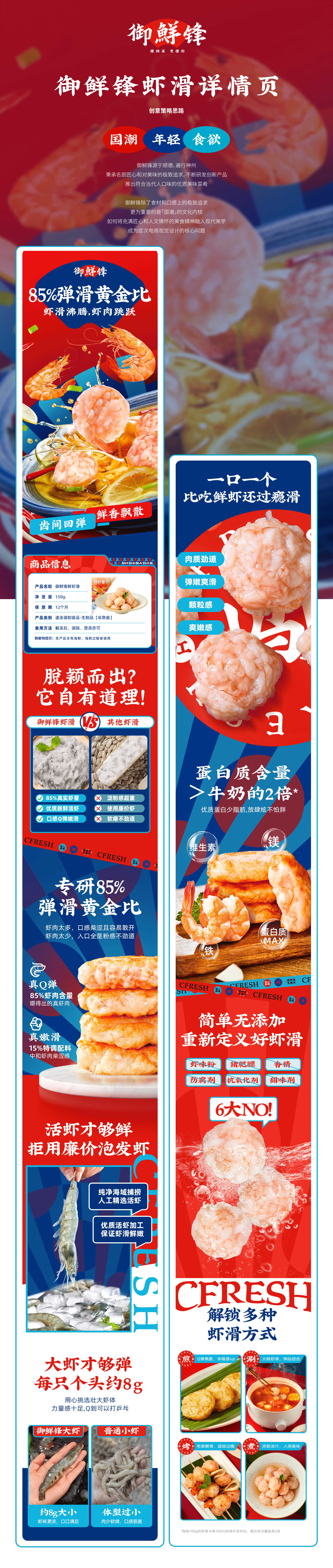 御鲜锋虾滑详情页