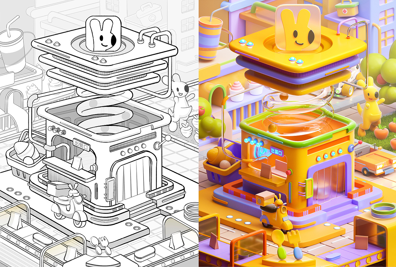 我做的各种各样的电商小场景