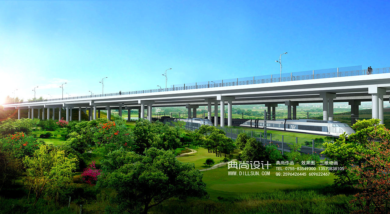 桥梁设计效果图 4