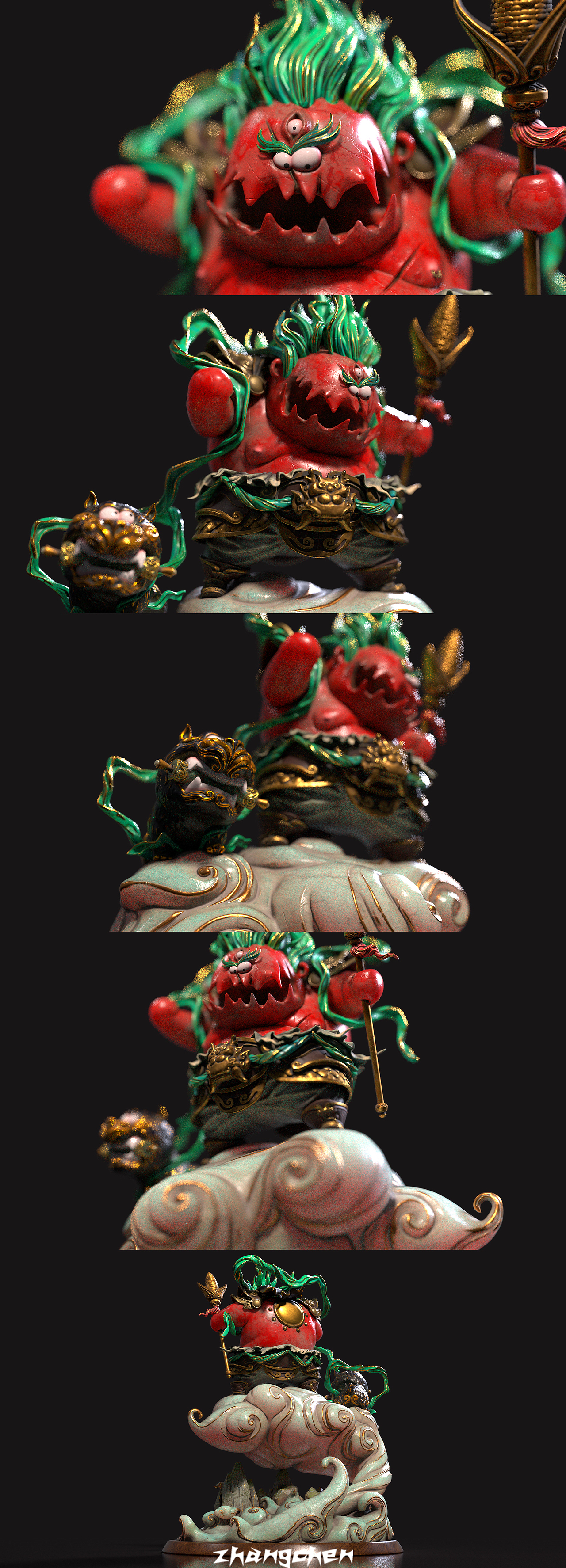 二郎神君（图ZMzM4NTg1MTA4） - 人物/生物 - 站酷设计师天屎小哥哥原创素材 - 站酷ZCOOL