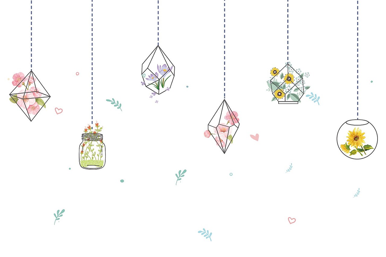 防油贴系列之-田园清新插画