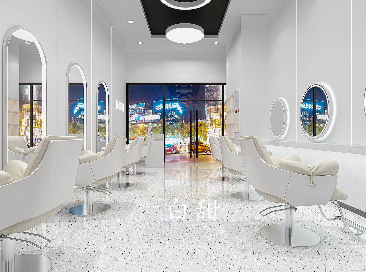 理发店设计｜流动空间的时尚高级感