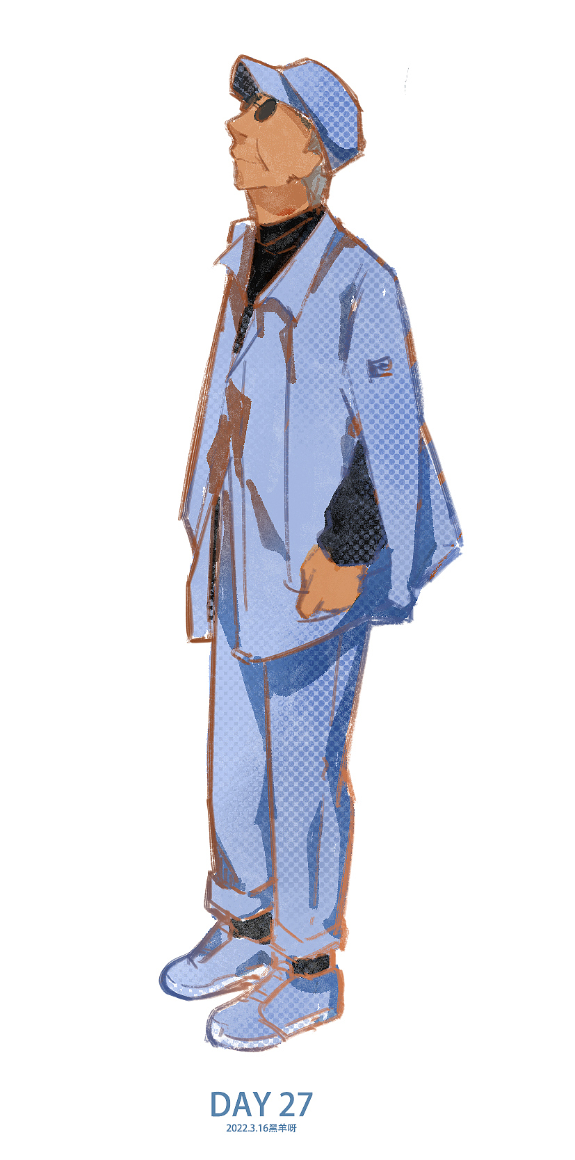 【人物隔日涂】26-50（图ZMjk5Nzg5OTQ0） - 创作习作 - 站酷设计师黑羊呀原创素材 - 站酷ZCOOL