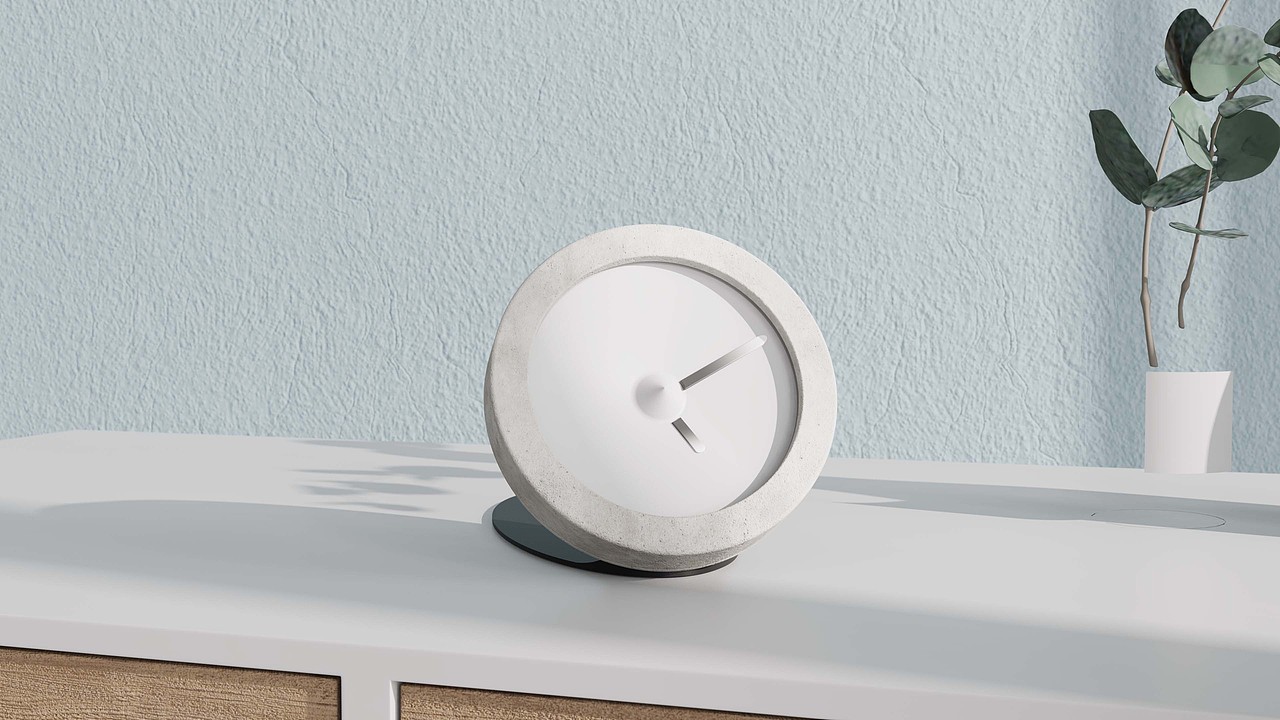 指针使用渐变色,营造一种影子的虚无感。