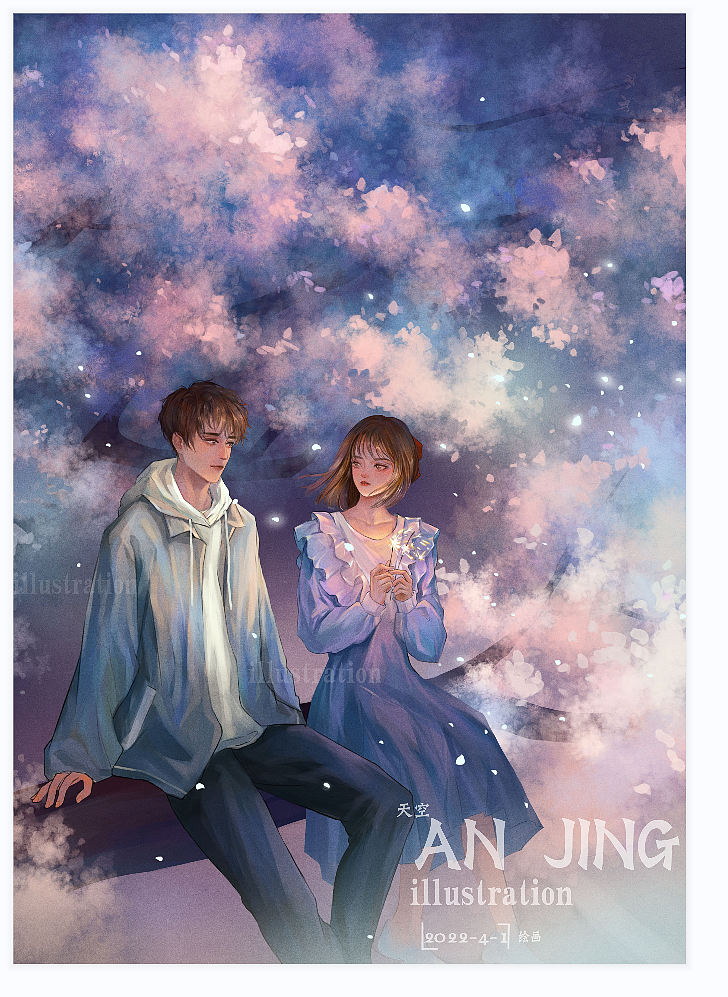 2022 春。夏（上）（图ZMzA4MjU0OTAw） - 商业插画 - 站酷设计师天空安靜原创素材 - 站酷ZCOOL