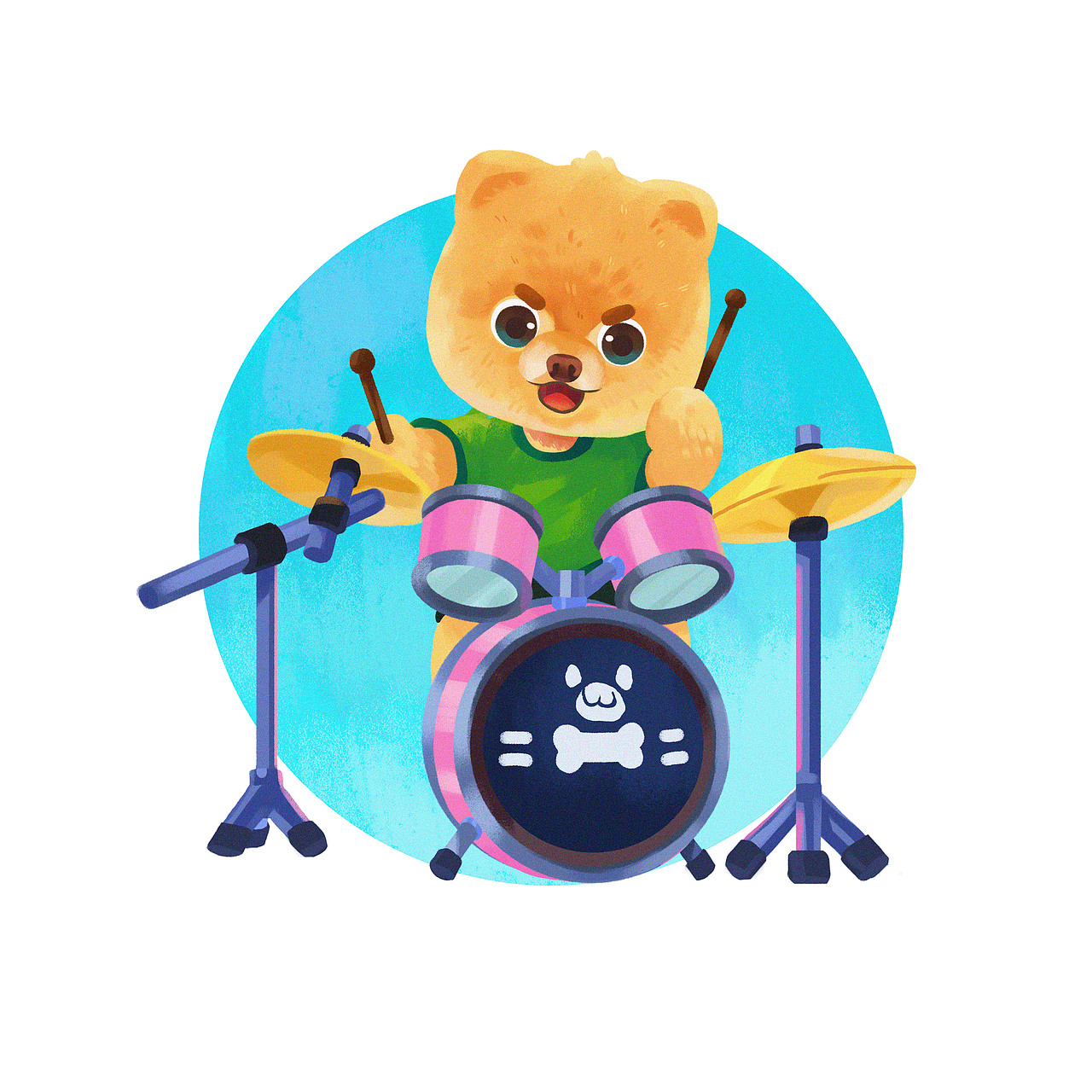 近期画的一些儿童插画和动物练习作品