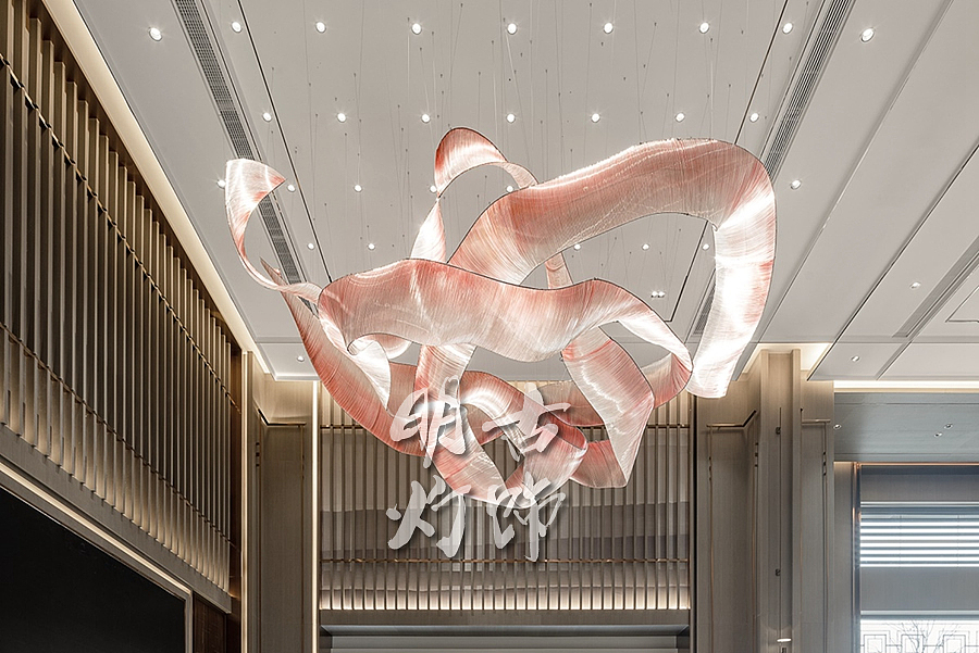 彩色细管玻璃飘带吊灯定制设计（图ZMzE1MjYyNjY0） - 商业空间设计 - 站酷设计师明古灯饰定制图库原创素材 - 站酷ZCOOL