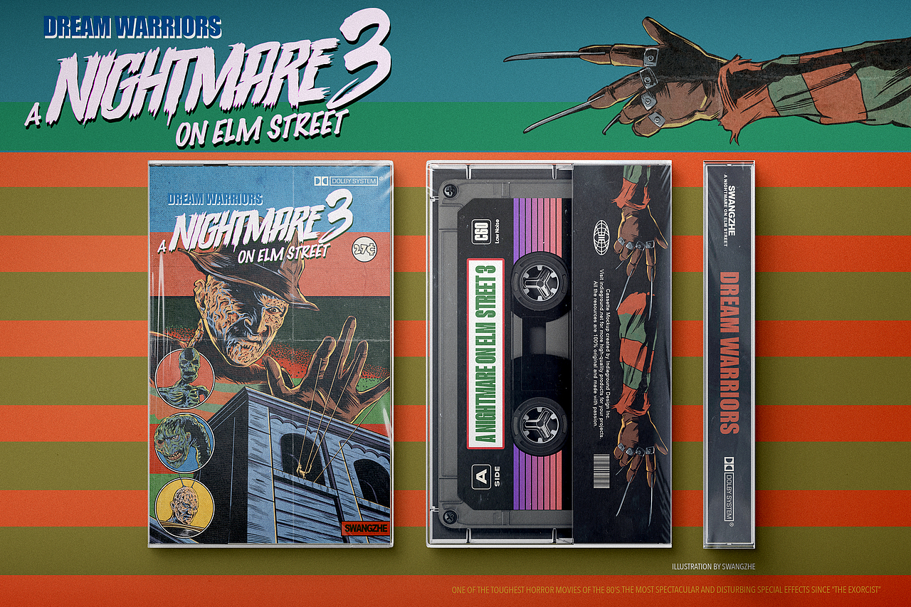 原创复古美式漫画风海报《猛鬼街3》