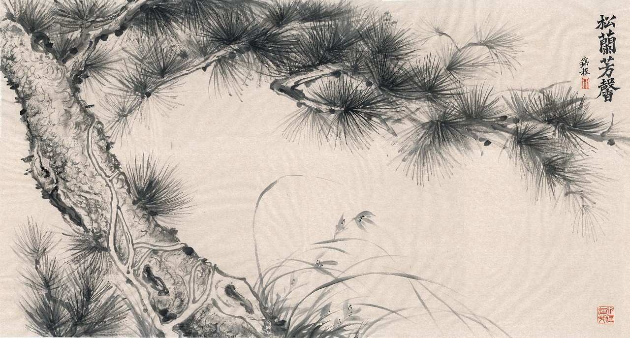 包含传统文人画风韵的岁寒三友(图ZMzYwMjk2OTk2) - 绘画 - 站酷设计师九四无影无踪原创素材 - 站酷ZCOOL