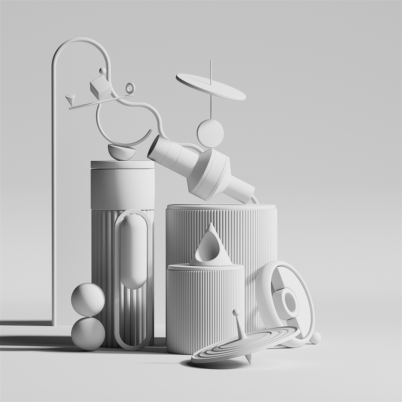 简易模型搭建和配色练习