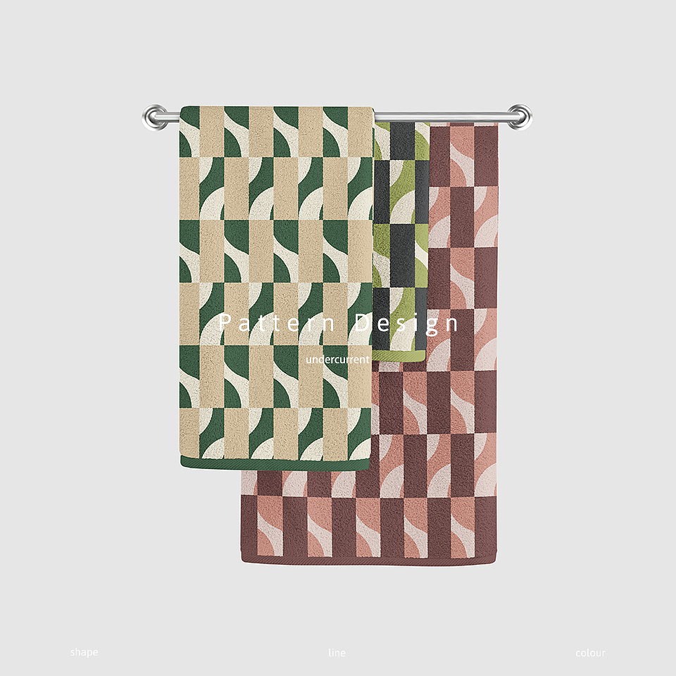 图案设计|高级感动态长格纹