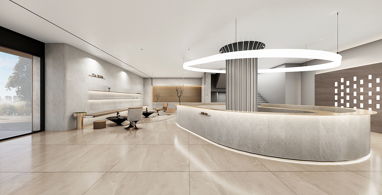 大厦大堂:办公空间设计如何精准传达品牌价值与特性?