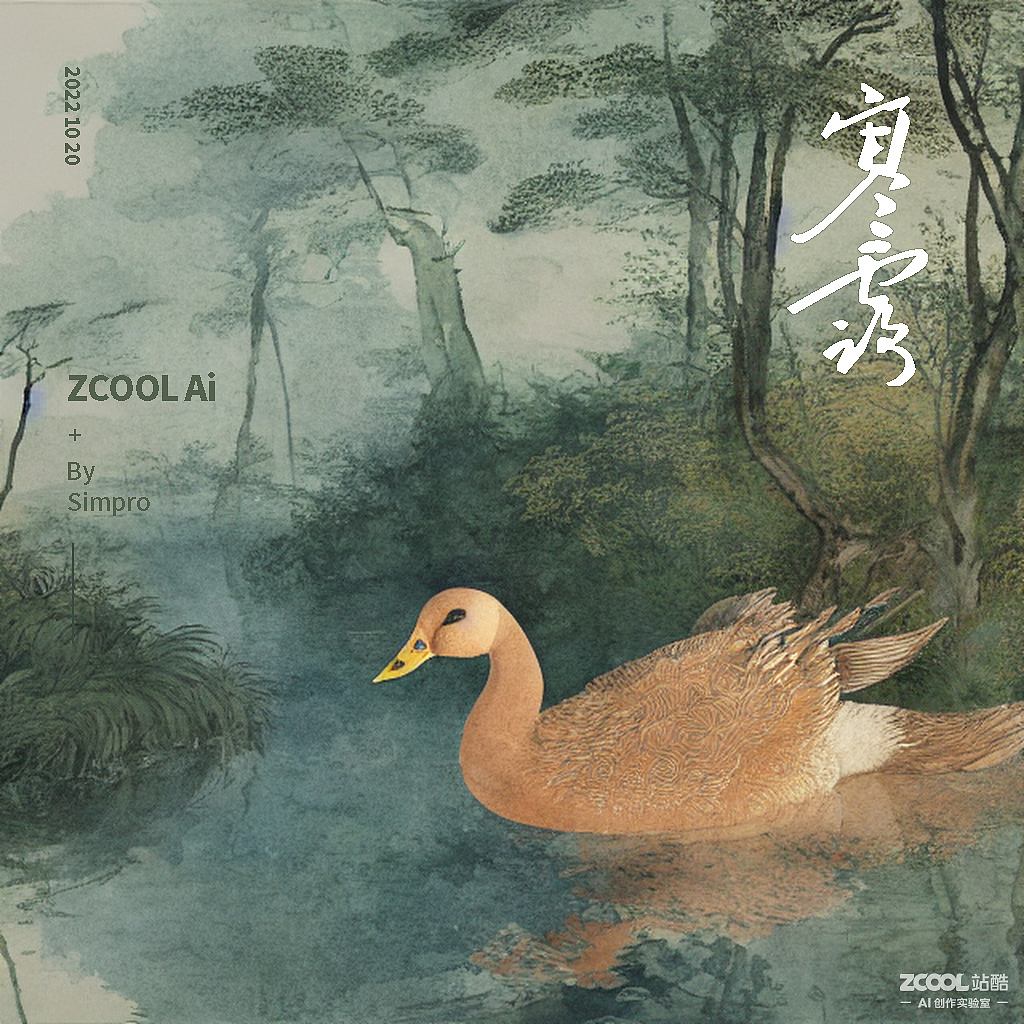 AI 中国画之二十四节气 01（图ZMzE5NjU4OTA4） - 商业插画 - 站酷设计师simpro原创素材 - 站酷ZCOOL