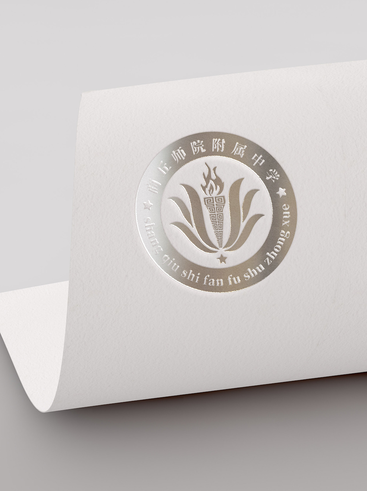 LOGO 教育机构学校 河南某校区附属中学 教育培训 logo