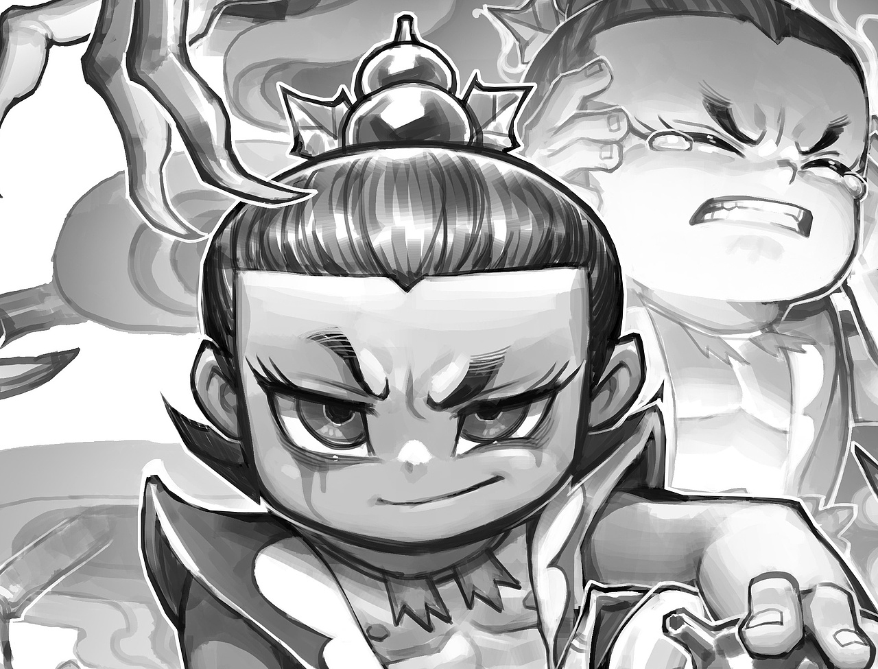 葫芦娃同人 黑化老七 七娃（图ZMzUwODUwMjQ0） - 概念设定 - 站酷设计师魔豆宋其金原创素材 - 站酷ZCOOL