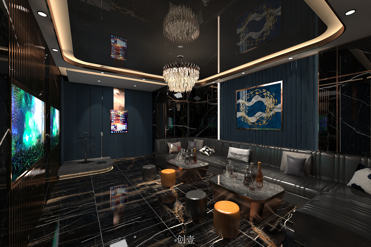 商业会所效果案例（图ZMzE1NTE5MTU2） - 商业空间设计 - 站酷设计师创壹原创素材 - 站酷ZCOOL