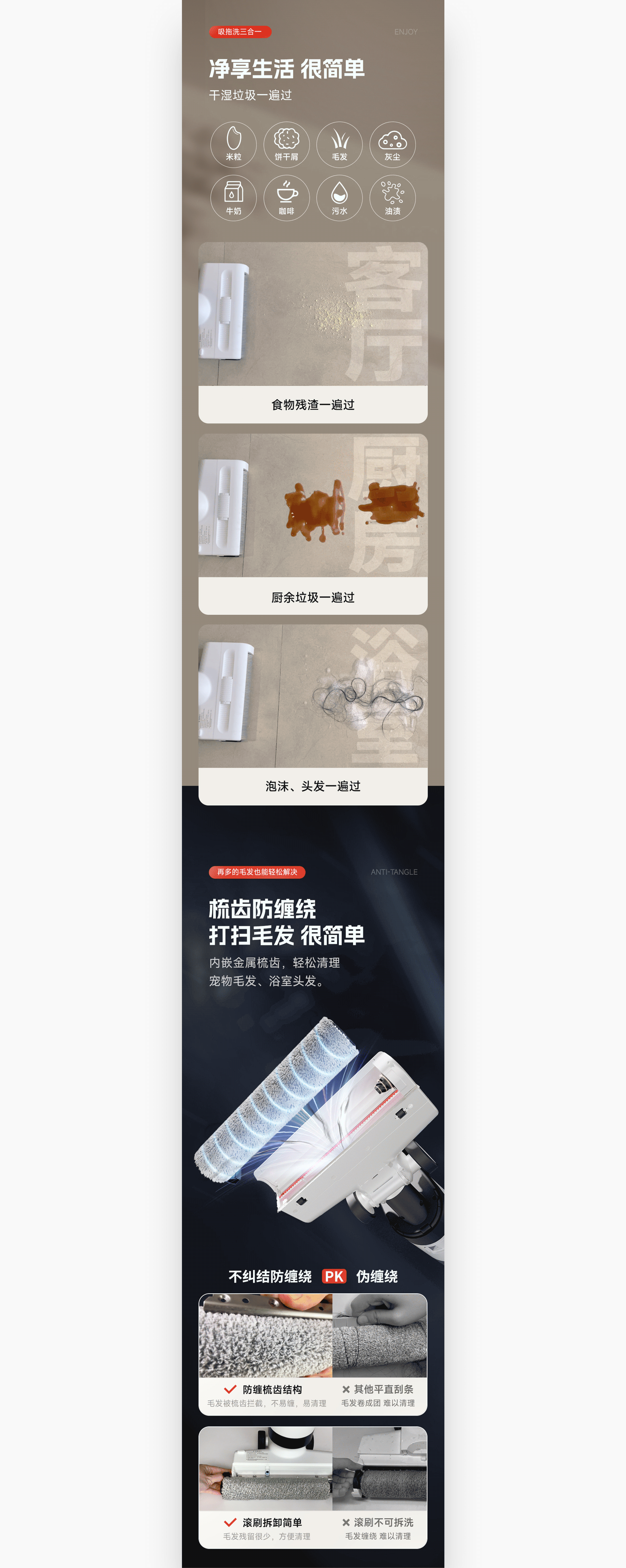 智能洗地机H155-详情页（图ZMzQ2ODA3MzU2） - 电商 - 站酷设计师麦蓬原创素材 - 站酷ZCOOL
