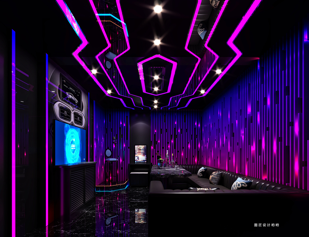 创意+科技,KTV装饰升级,年轻人都喜欢的调调!