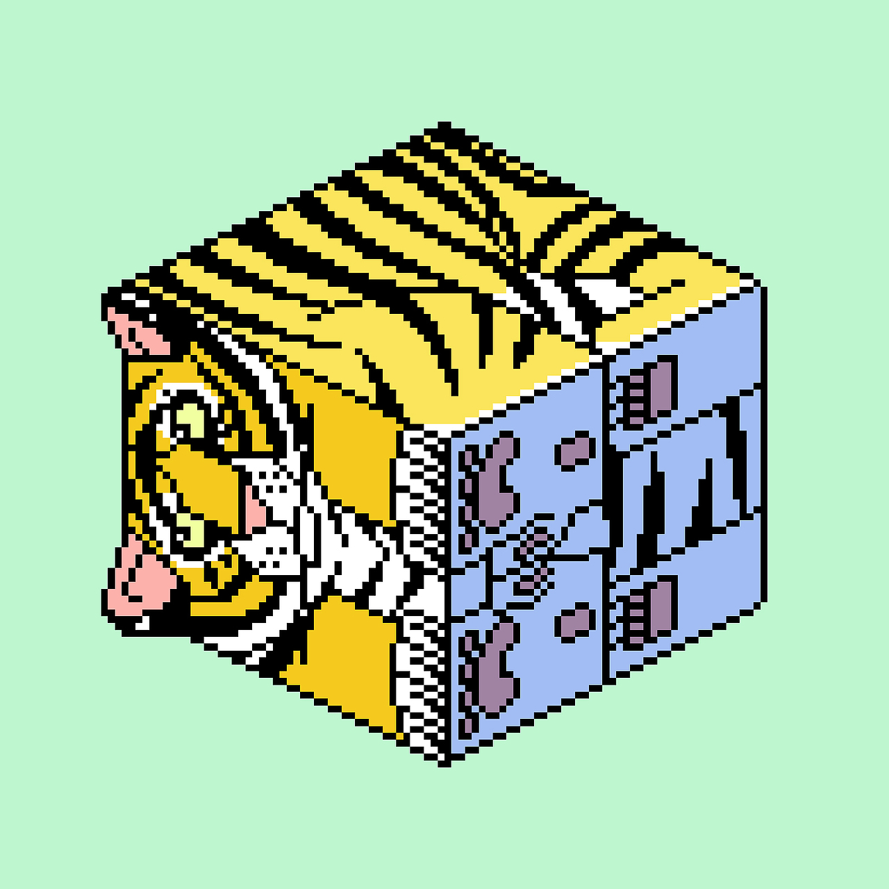 老虎扭蛋盒（图ZMzEwNTM3NDg4） - 像素画 - 站酷设计师z000m原创素材 - 站酷ZCOOL