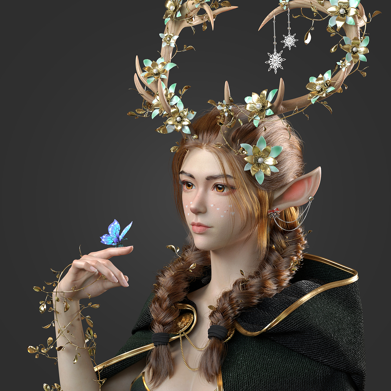 小鹿妖（18）（图ZMzE4Mjc3NDI4） - 人物/生物 - 站酷设计师小火火不是老司机原创素材 - 站酷ZCOOL