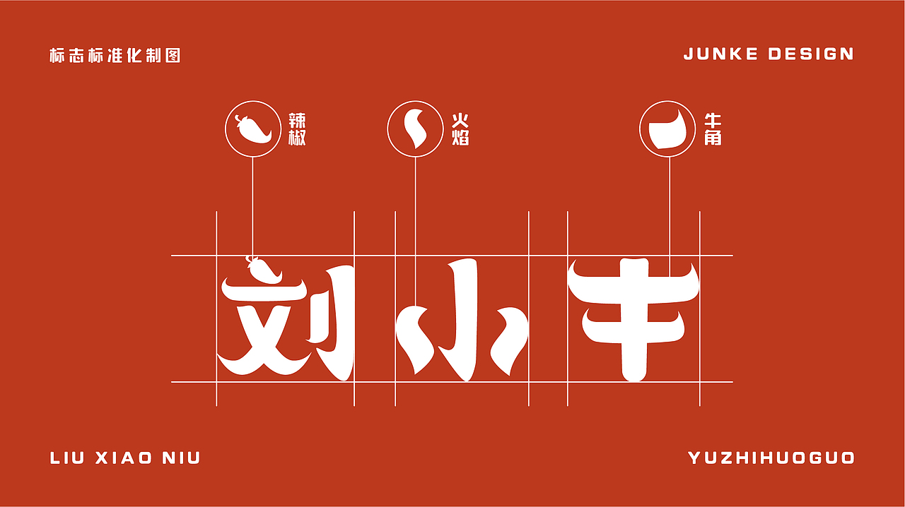 刘小牛餐饮预制菜火锅品牌设计全案设计 包装 卡通logo
