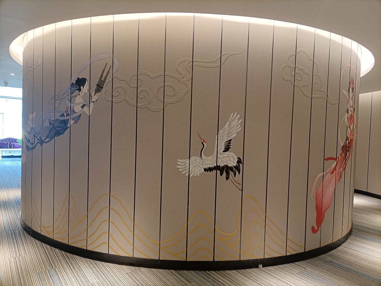 仿敦煌飞天人物壁画墙面彩绘（图ZMzMwNDE5MjQ4） - 绘画 - 站酷设计师中绘壁画原创素材 - 站酷ZCOOL