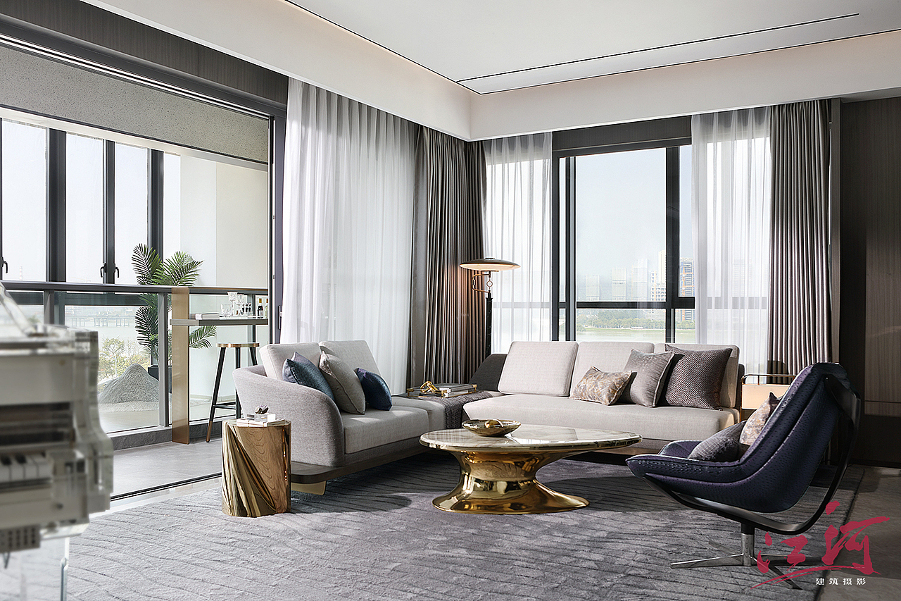 美的江上沄起C1户型样板间|样板房空间摄影