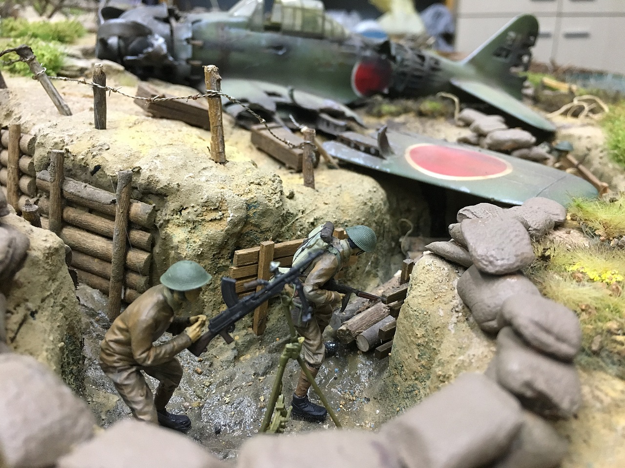 微缩场景 战场模型沙盘 制作过程揭秘