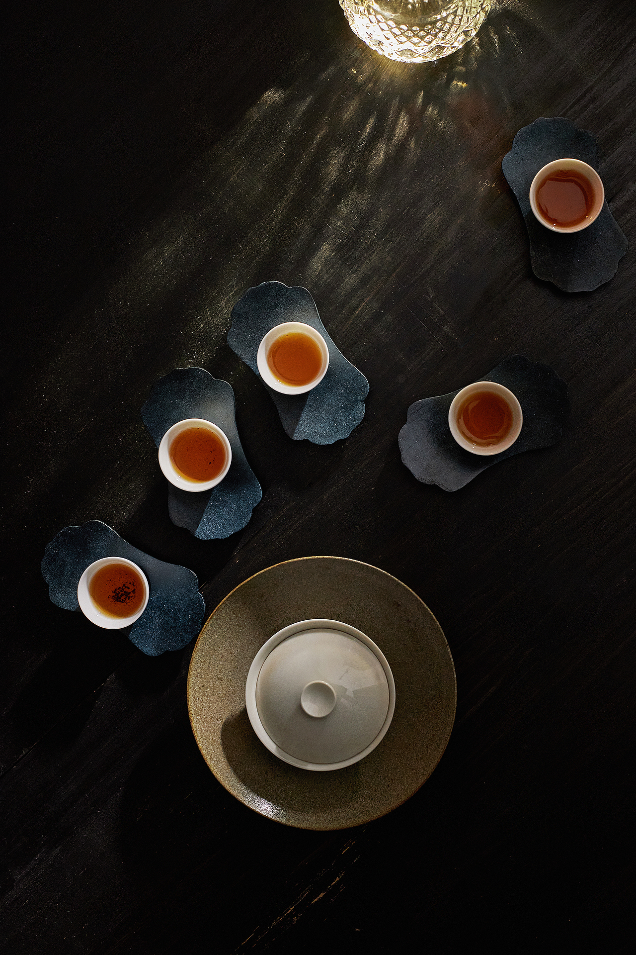 传统手工艺作品大漆茶则茶具摄影