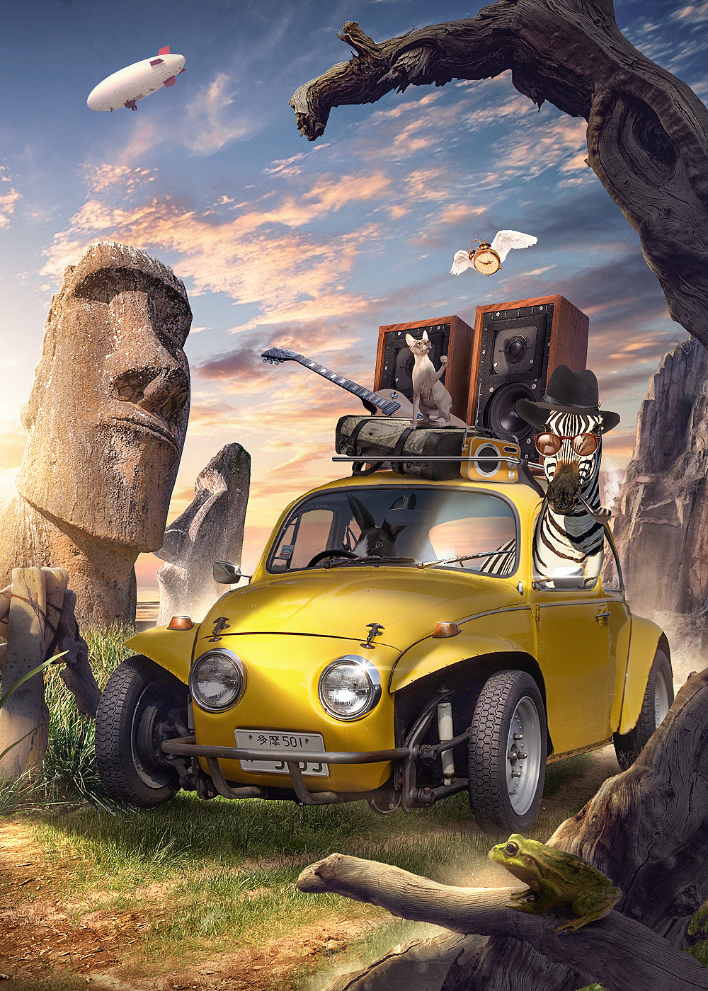 影视合成海报设计教程 -《动物狂欢》