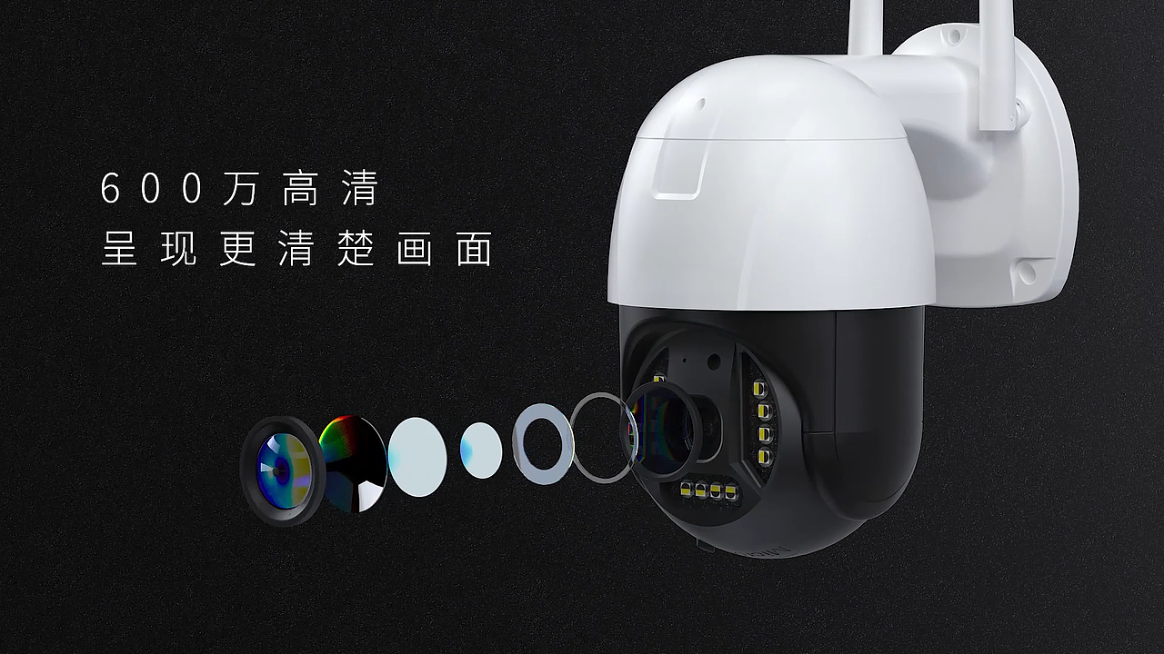 24灯监控摄像头渲染动画（图ZMzA3ODM3NDk2） - 产品 - 站酷设计师颜汇视觉原创素材 - 站酷ZCOOL